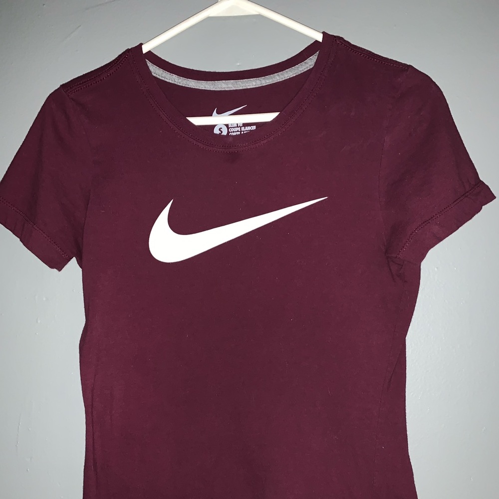 Maroon Nike shirt